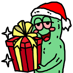 [LINEスタンプ] 緑ちゃん メリクリスマスの画像（メイン）