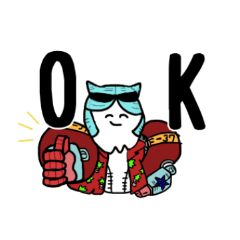 [LINEスタンプ] ゆるい猫 【ONE PIECE】