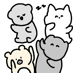 [LINEスタンプ] うごくぽねこ