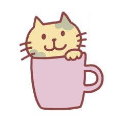 [LINEスタンプ] 茶猫スタンプ(気軽挨拶＆敬語)