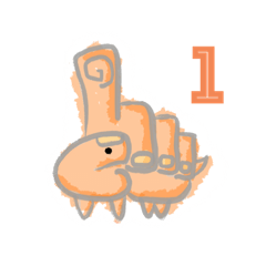 [LINEスタンプ] 恐竜 数字