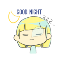 [LINEスタンプ] @Bobbed Hair Girl！