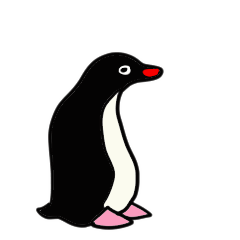 [LINEスタンプ] 動く アデリーペンギン