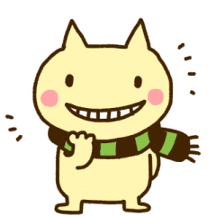 [LINEスタンプ] しましまマフラー猫