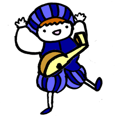 [LINEスタンプ] リュート弾きの日常 2