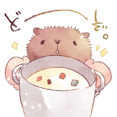 [LINEスタンプ] カピバラのカピ君