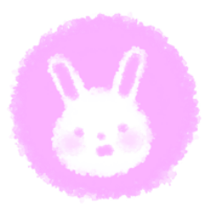 [LINEスタンプ] ふわふわメンヘラうさぎ