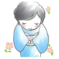 [LINEスタンプ] 着物のすなおちゃん