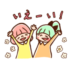 [LINEスタンプ] ゆるい手描き女の子のスタンプ