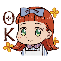 [LINEスタンプ] 赤毛の女の子スタンプ