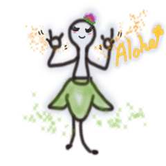 [LINEスタンプ] フラガールステッカー