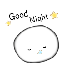 [LINEスタンプ] まっしろなまるちゃん。