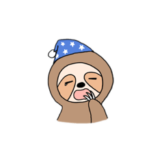 [LINEスタンプ] かわいい癒されるナマケモノ