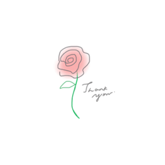 [LINEスタンプ] ephemeral flower