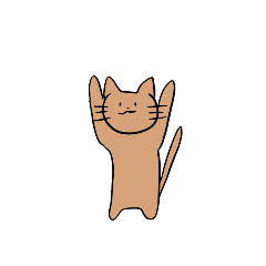 [LINEスタンプ] 茶色のねこのすたんぷ