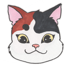 [LINEスタンプ] 三毛猫のニケ