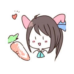 [LINEスタンプ] スズねこ×ミミうさぎ