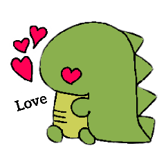 [LINEスタンプ] 恐竜だぞ