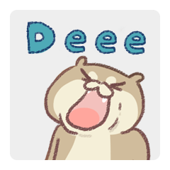 [LINEスタンプ] Otter melon : Deeee (日本語)