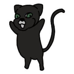 [LINEスタンプ] 黒豹の冬