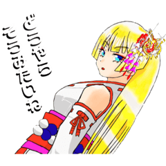 [LINEスタンプ] 頑張る巫女お姉さん 12
