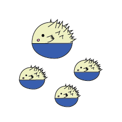 [LINEスタンプ] 元気いっぱい！ハリセンボン君