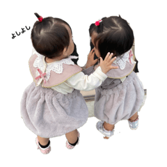 [LINEスタンプ] のんちゃんとりりちゃん