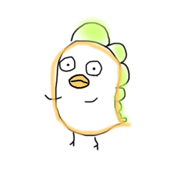 [LINEスタンプ] ひよこザウルス