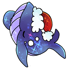 [LINEスタンプ] サファイアクジラのクリスマス