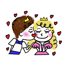 [LINEスタンプ] おっとり気ままなプリンセス