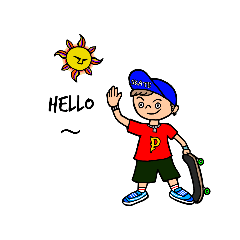 [LINEスタンプ] スケーター・メロコアキッズのスタンプ
