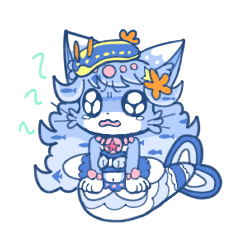 [LINEスタンプ] ジェラシーにゃん魚うるみちゃん