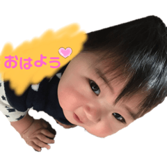 [LINEスタンプ] わんぱく君です
