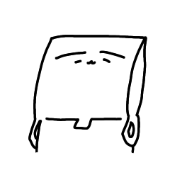 [LINEスタンプ] ビニル袋さん