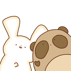 [LINEスタンプ] たぬとうさ