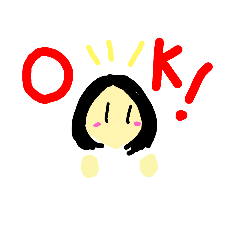 [LINEスタンプ] 真ん中分け少女のお迎え