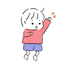 [LINEスタンプ] 元気いっぱいのちびっこ