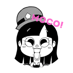 [LINEスタンプ] 絶対逮捕！ すもももモコ！