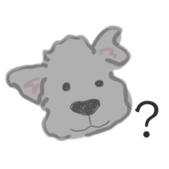 [LINEスタンプ] グレーな犬