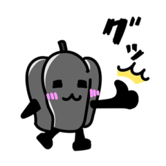 [LINEスタンプ] ぶらっくなぴーまん