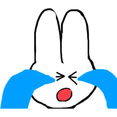 [LINEスタンプ] 天才画伯が描いたうさぎさん。