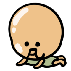 [LINEスタンプ] おでこでかい赤ちゃん