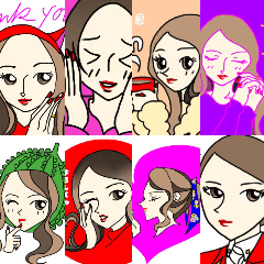 [LINEスタンプ] The cutest girlsのLINEスタンプ第1弾