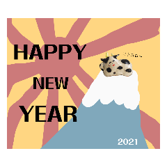 [LINEスタンプ] 今年モォ〜よろしくスタンプ