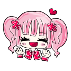 [LINEスタンプ] カラフル女子高生スタンプ(ほのぼの)