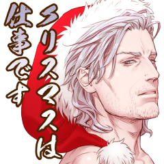 [LINEスタンプ] ヒゲおじさん3サンタとお正月