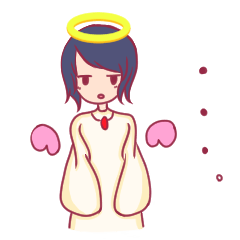 [LINEスタンプ] 無表情天使ちゃん