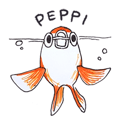 [LINEスタンプ] 金魚のぺっぴ