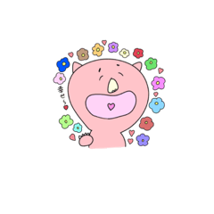 [LINEスタンプ] どこかにいそうなぶた