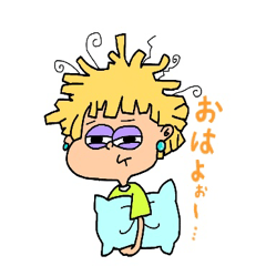 [LINEスタンプ] きんぱつ娘